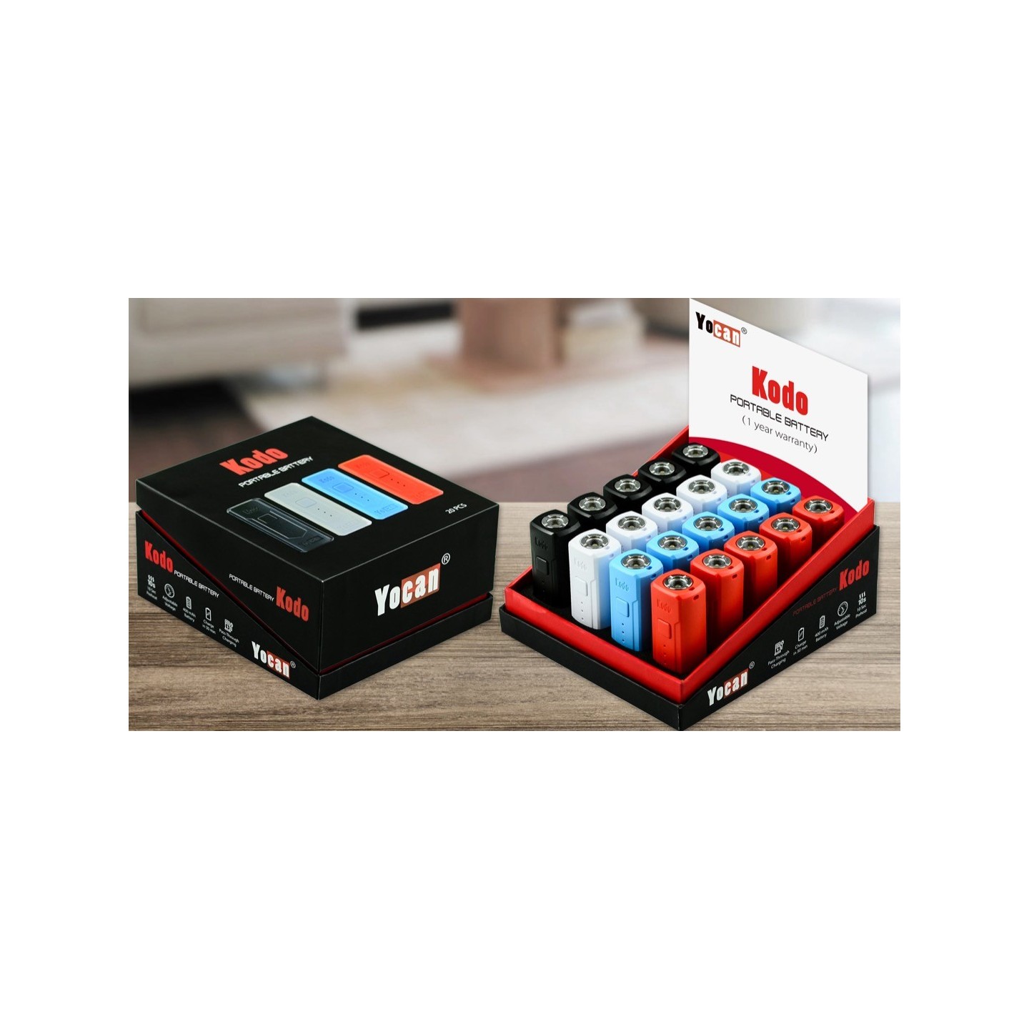 Yocan Kodo Battery 20pk mix colors