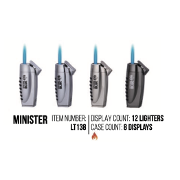 Minister Torch Lighter 12PK