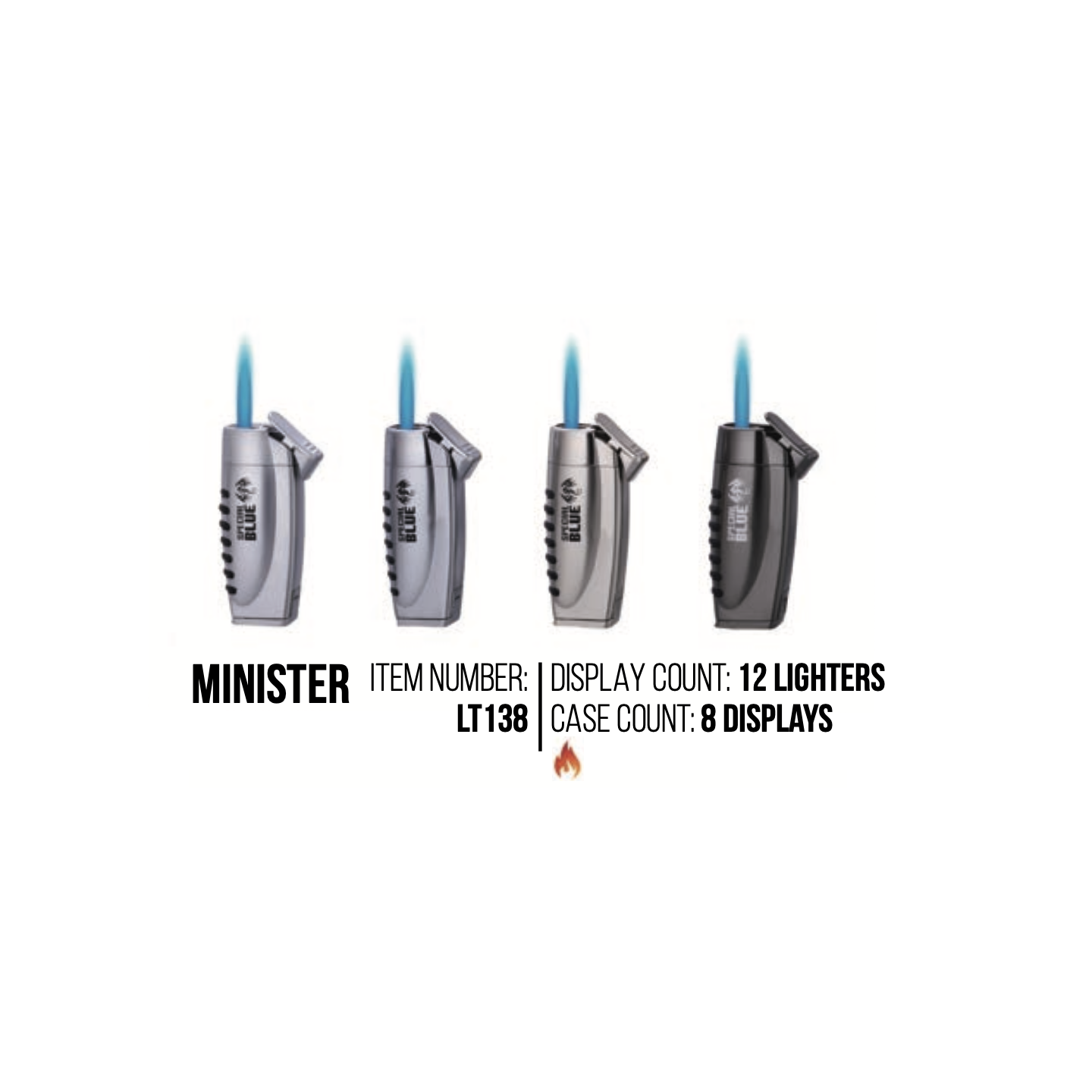 Minister Torch Lighter 12PK