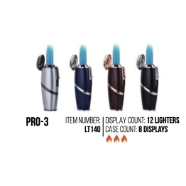 Pro-3 Torch Lighter 12PK