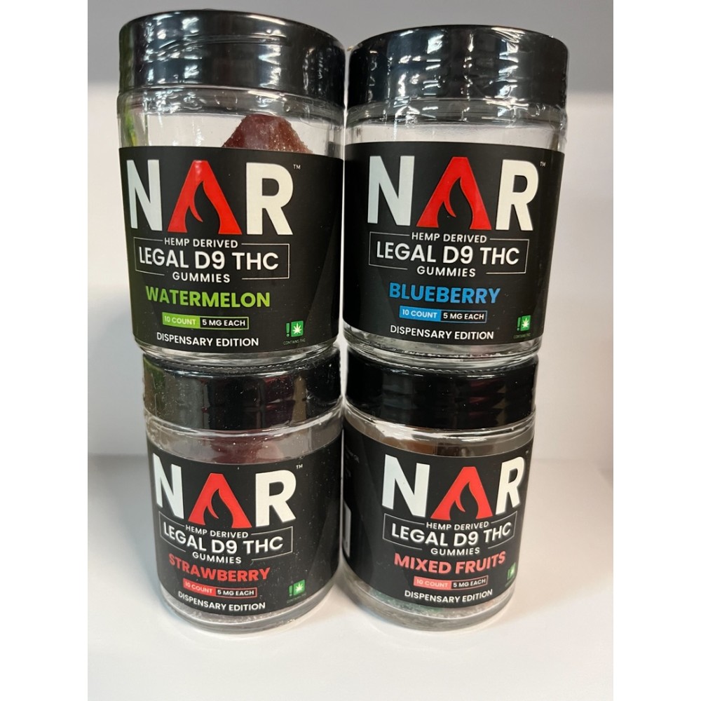 Nar 50MG D9 THC Gummies