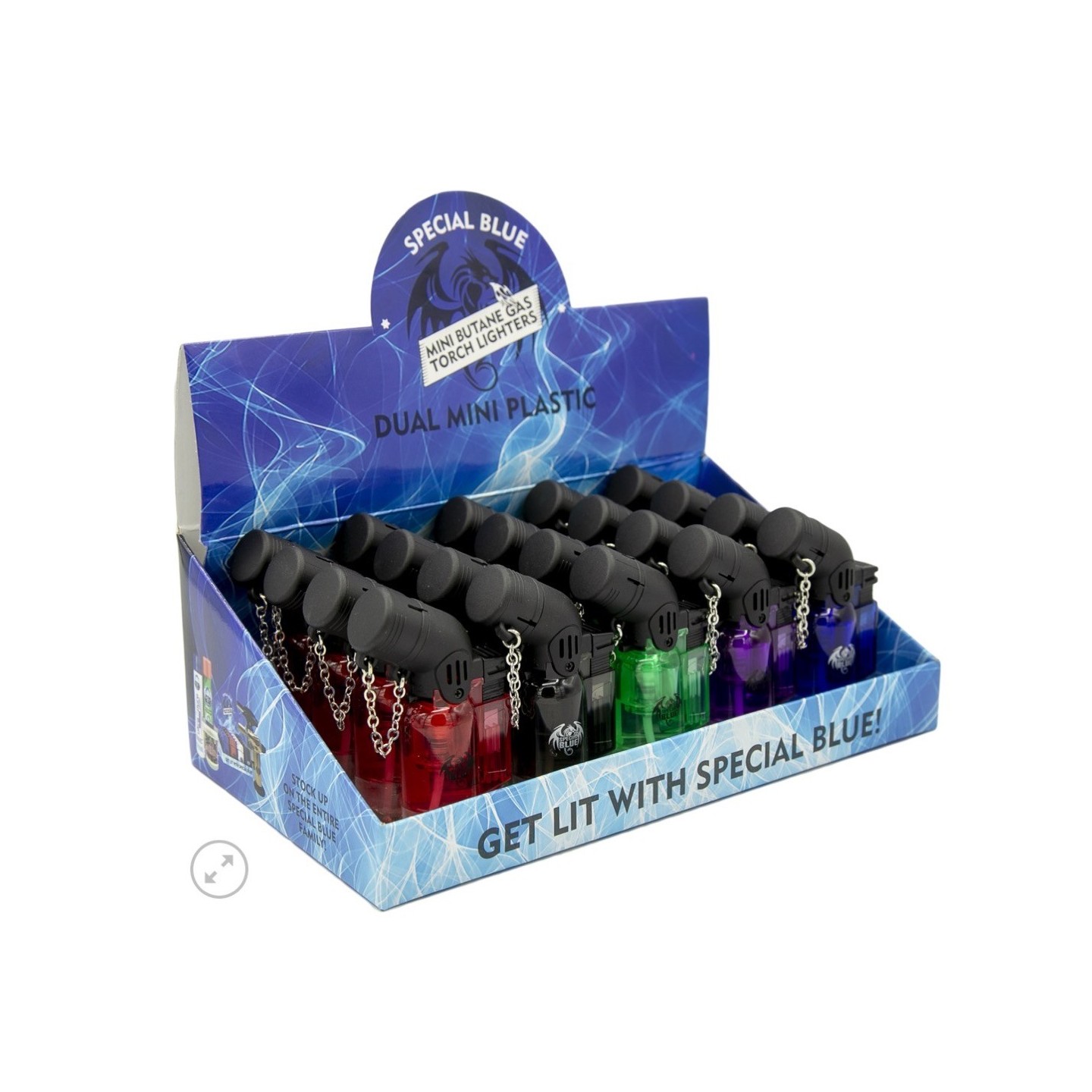 Special Blue Mini Dual Torch Lighter 20CT