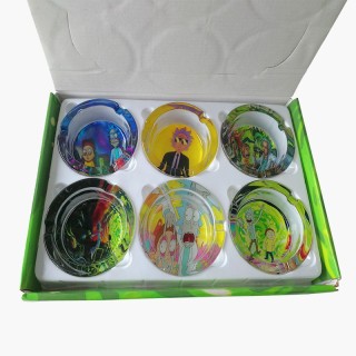 Glass Ashtray Rick and Morty
