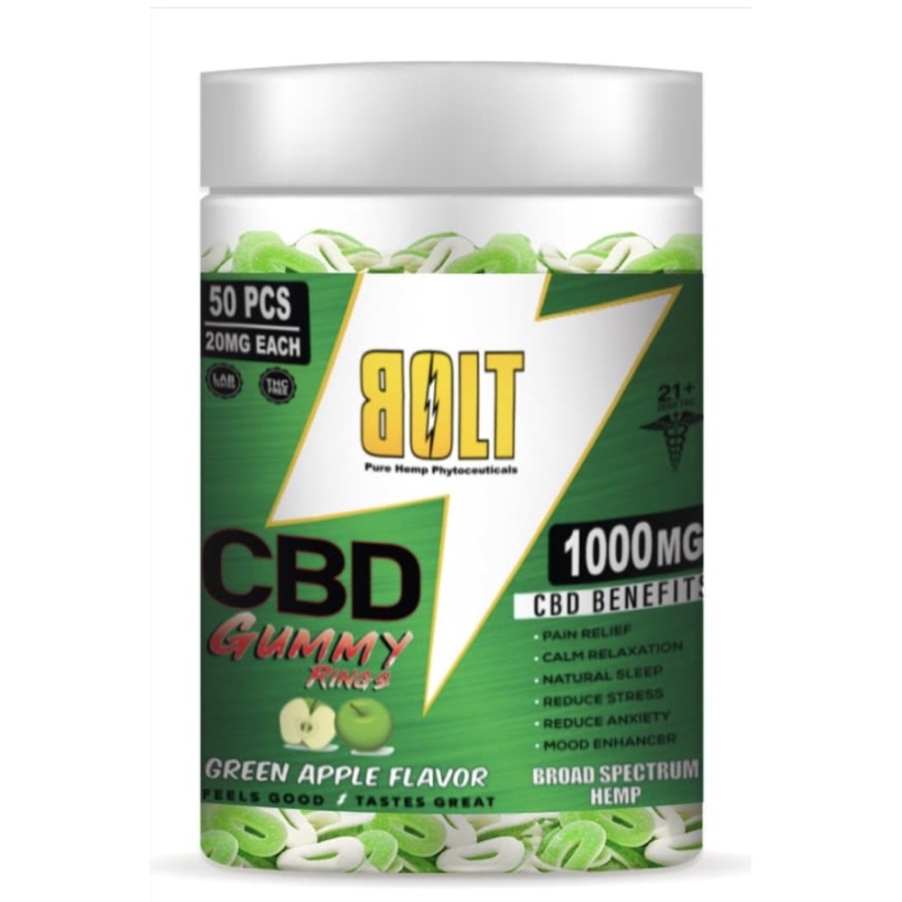 Bolt 1000mg CBD Gummies 50ct Jar